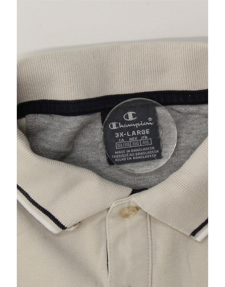 Polo da uomo Champion 3XL bianco sporco