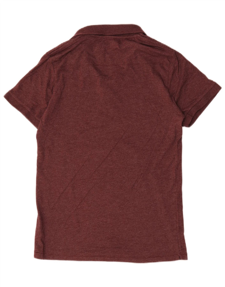 Polo da uomo French Connection in cotone bordeaux medio