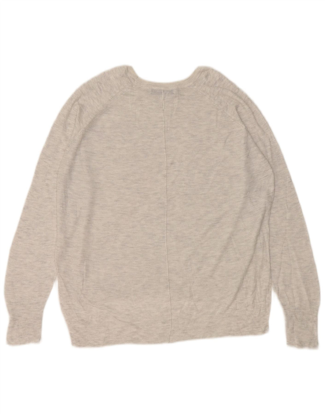 Maglione maglione con scollo a barca da donna Zara UK 14 Grigio medio