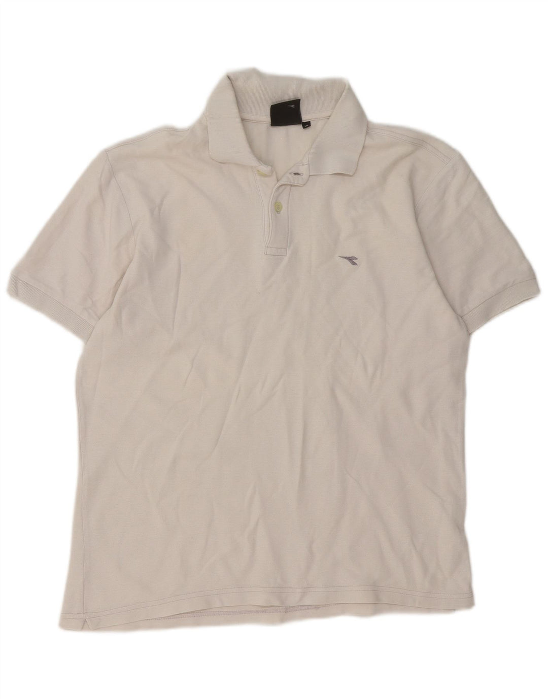 Polo Uomo Diadora Cotone Medio Bianco
