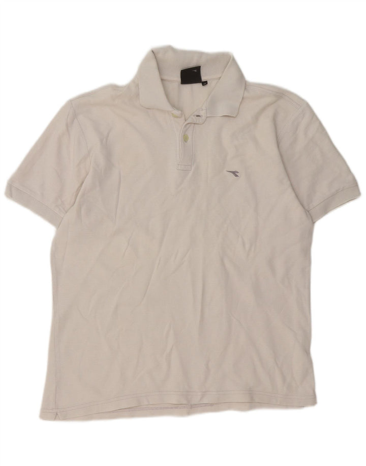 Polo Uomo Diadora Cotone Medio Bianco
