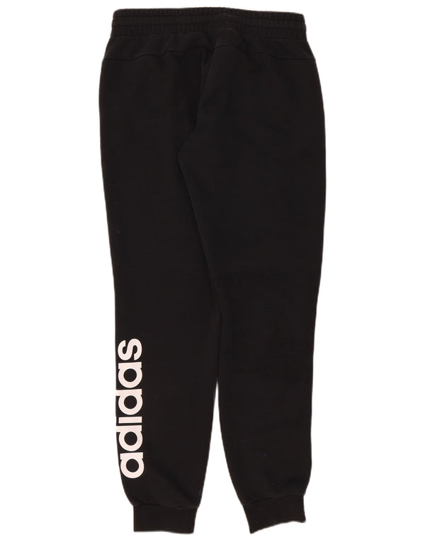 Pantaloni da tuta con grafica Adidas da donna Joggers UK 12/14 Medio Nero