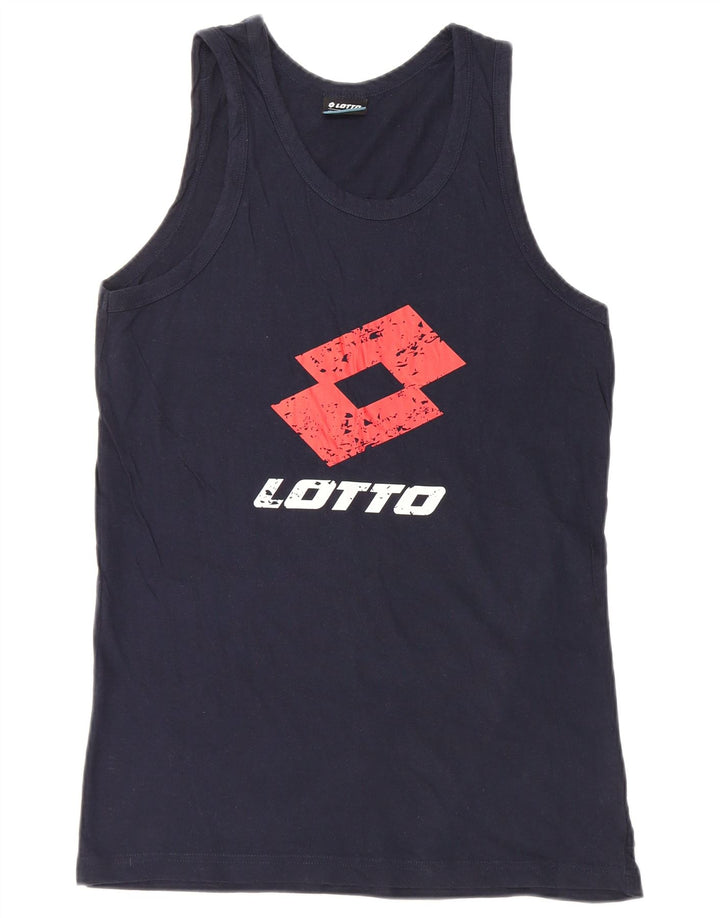 Canotta grafica da uomo Lotto grande in cotone blu navy