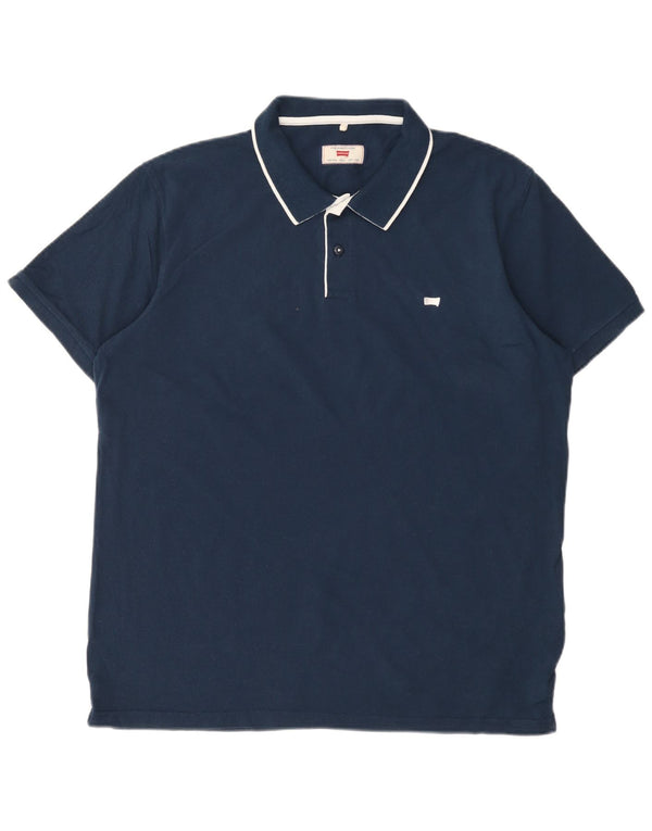 Polo da uomo Carrera 2XL in cotone blu navy