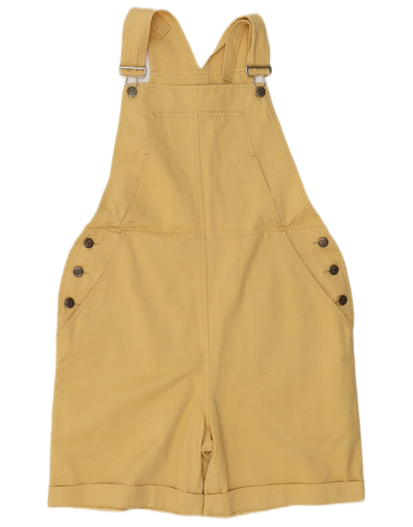 Pantaloncini salopette da donna Conte of Florence UK 10 Small W34 Giallo