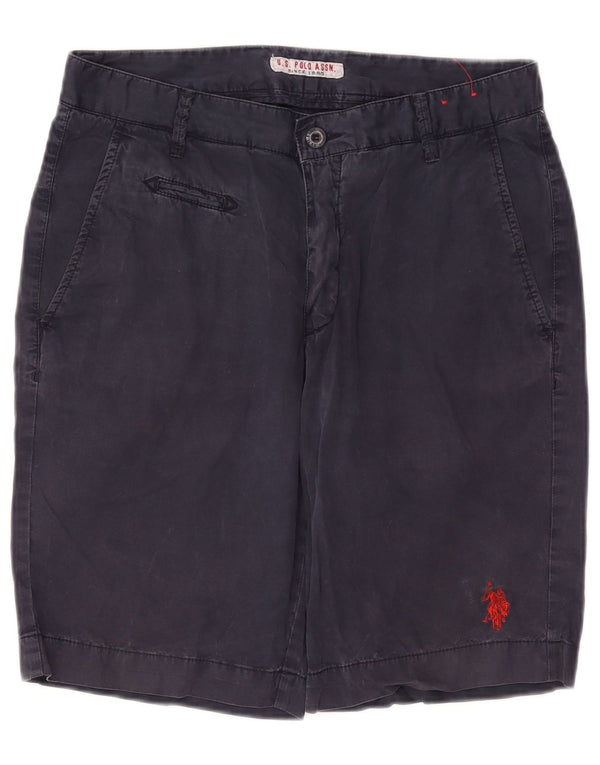 Polo Assn. Pantaloncini chino da uomo W32 cotone blu navy medio
