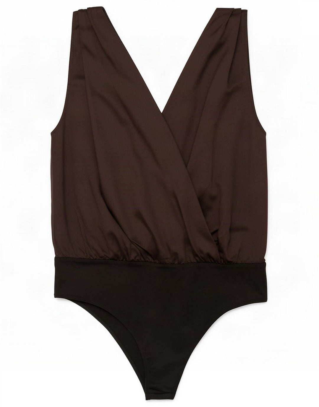 Body senza maniche da donna Zara UK 14 grande poliestere nero