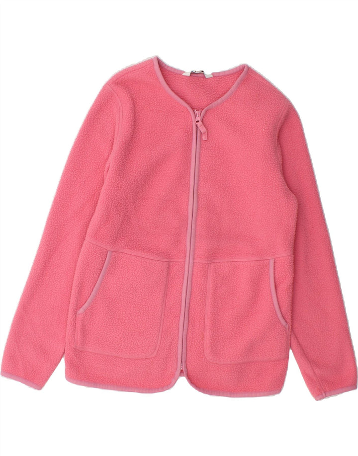 MARKS & SPENCER Womens Fleece Jacket UK 6 XS Pink Polyester Vintage Marks & Spencer and Second-Hand Marks & Spencer from Messina Hembry 