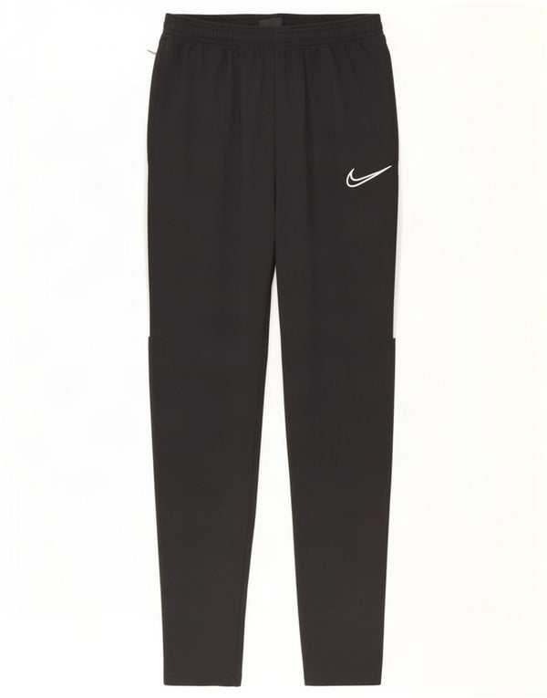 Pantaloni da tuta Nike Dri Fit da uomo, piccoli, in poliestere color block nero