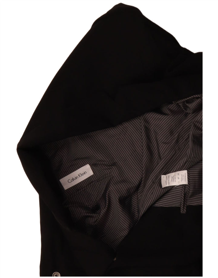 CALVIN KLEIN Giacca blazer a 2 bottoni da uomo IT 54 2XL Lana nera