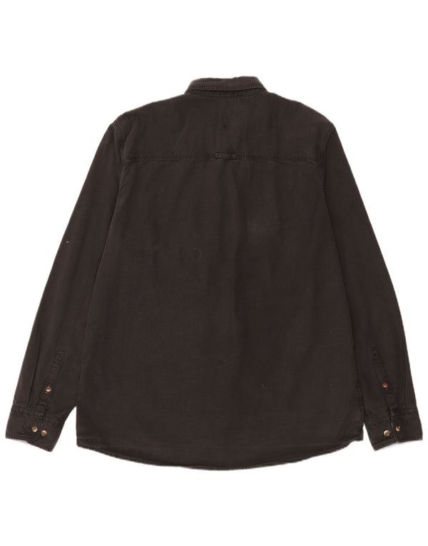 Camicia slim fit da uomo Fat Face XL in cotone nero
