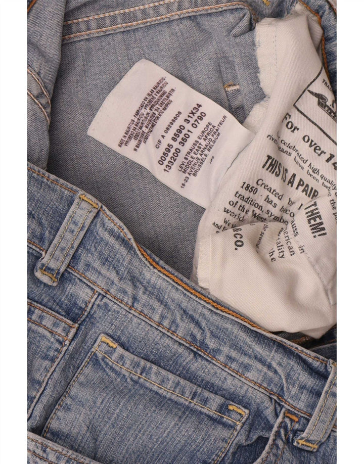 Jeans dritti da donna Levi's W31 L28 cotone blu
