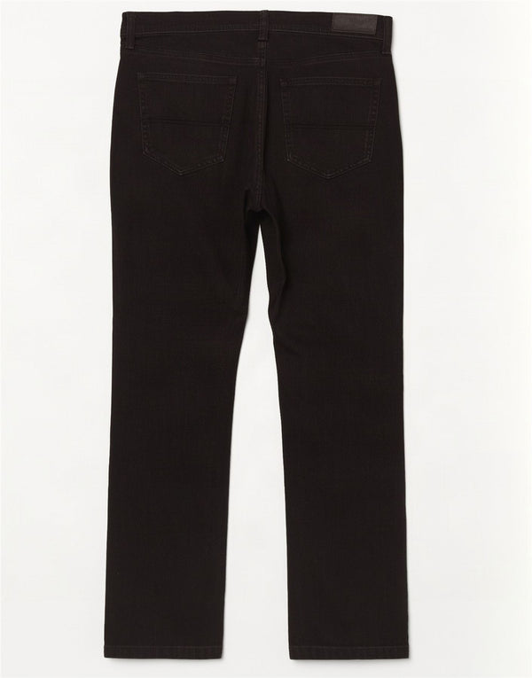 Jeans dritti regolari da uomo Marks & Spencer W36 L31 cotone nero