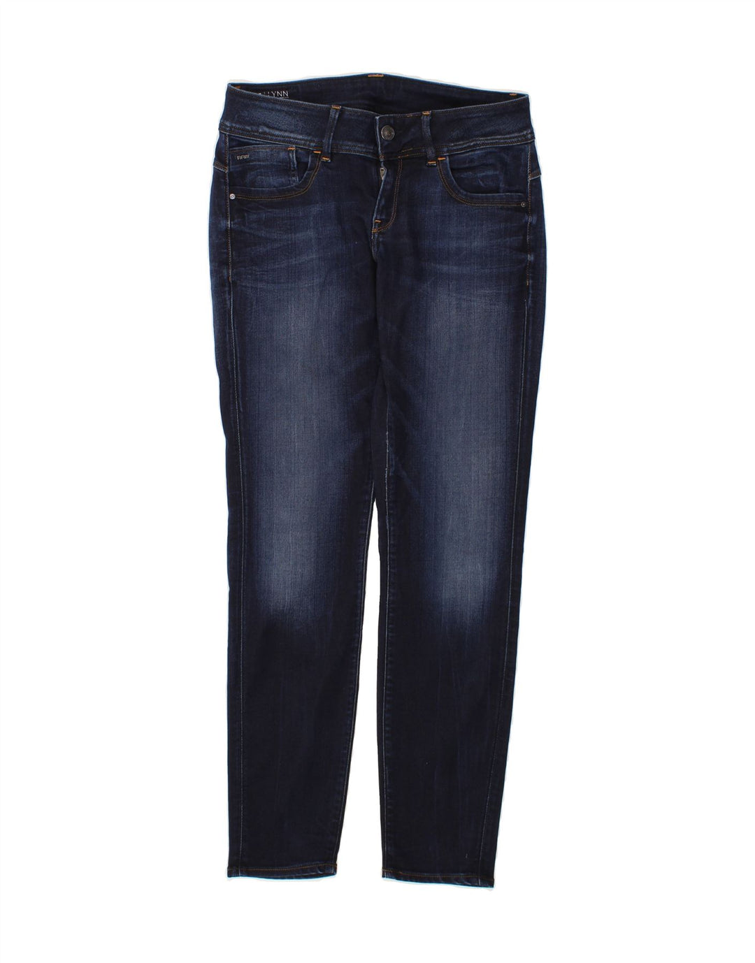 G-STAR Womens Lynn Slim Jeans W30 L32 Navy Blue Cotton Vintage G-Star and Second-Hand G-Star from Messina Hembry 