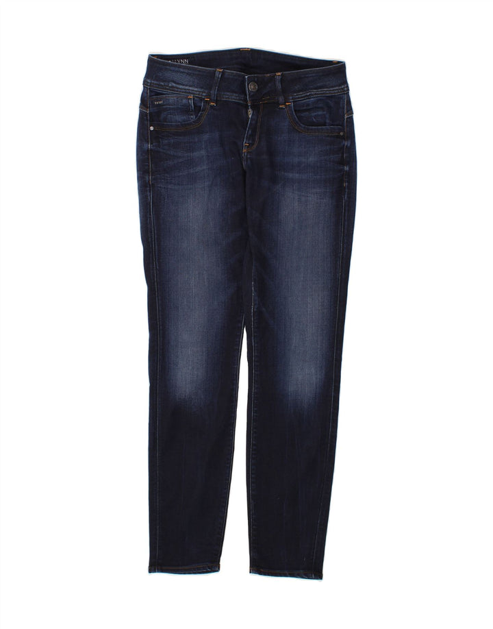 G-STAR Womens Lynn Slim Jeans W30 L32 Navy Blue Cotton Vintage G-Star and Second-Hand G-Star from Messina Hembry 
