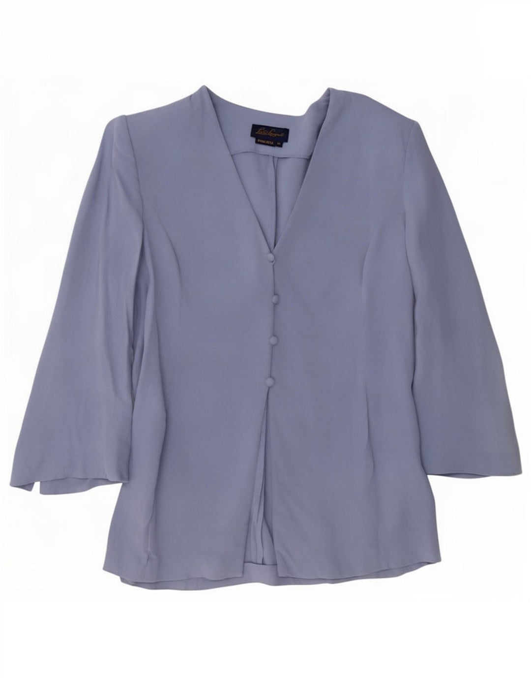 Top cardigan da donna Luisa Spagnoli UK 14 seta blu medio
