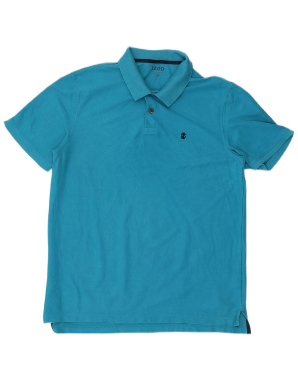 Polo da uomo IZOD grande in cotone blu
