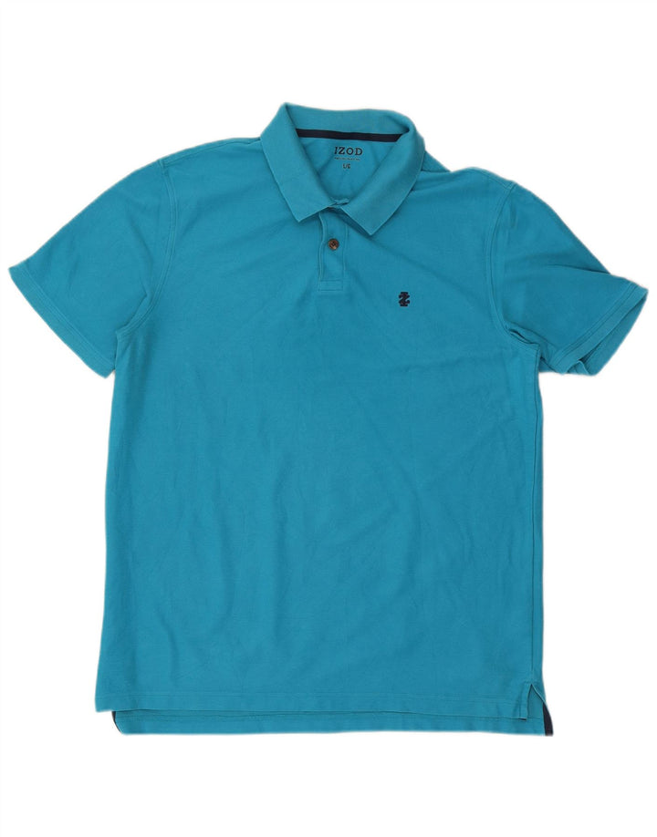 Polo da uomo IZOD grande in cotone blu