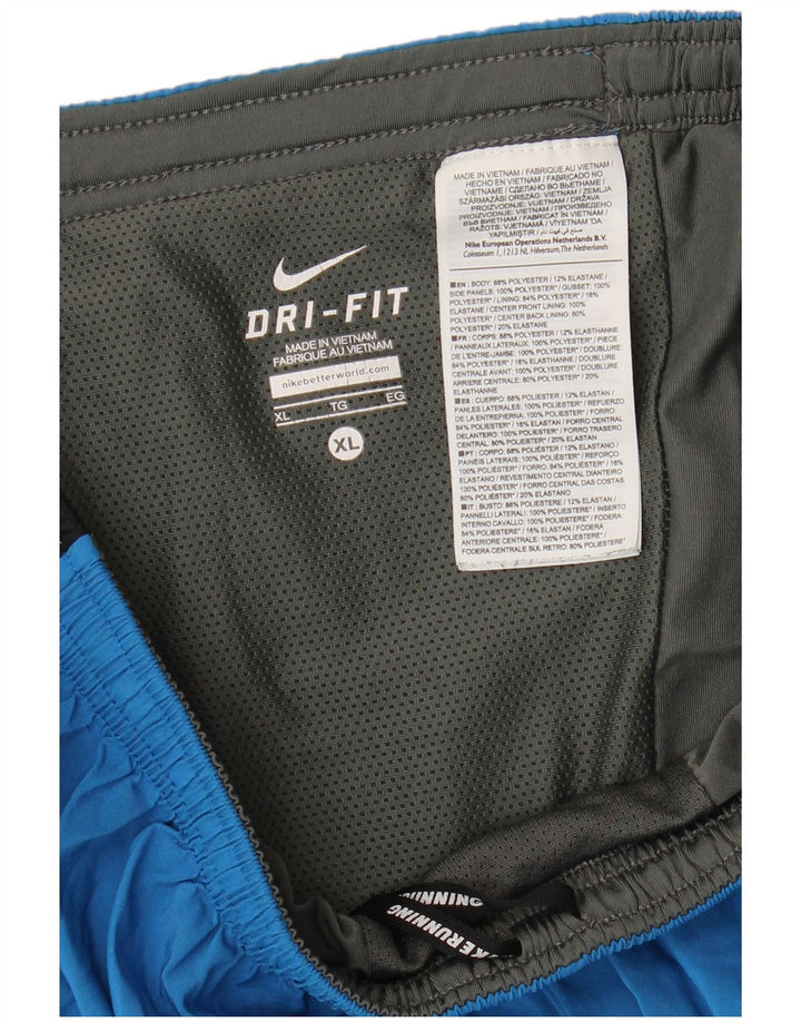 Pantaloncini sportivi Nike da ragazzo 13-14 anni XL Blu Colourblock Poliestere