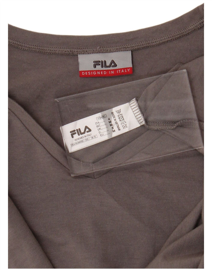 T-shirt uomo FILA Top in cotone grigio medio