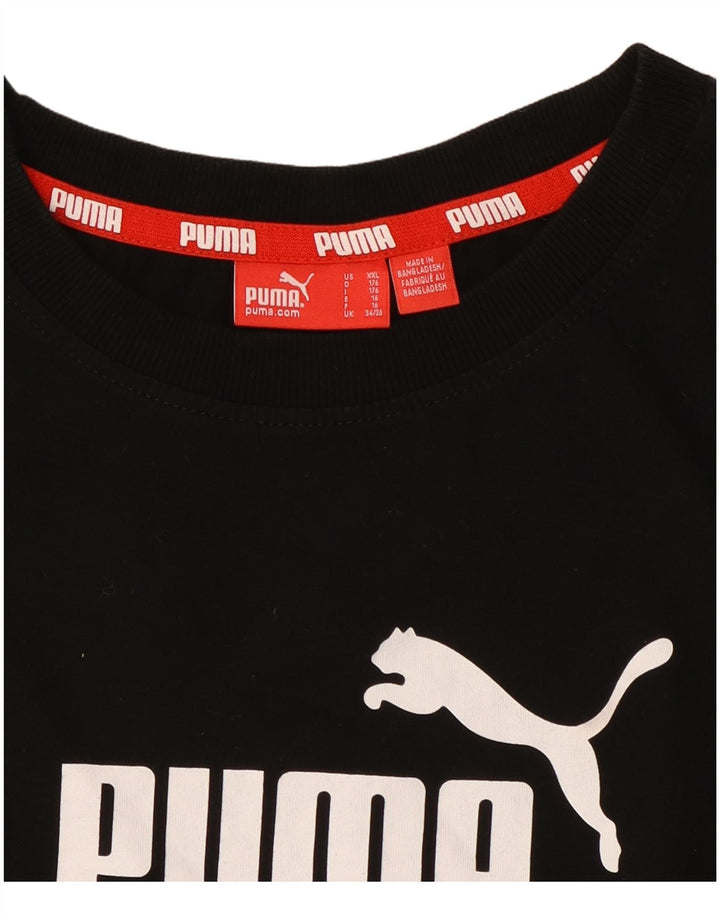 Maglietta grafica PUMA da bambino 15-16 anni Nera