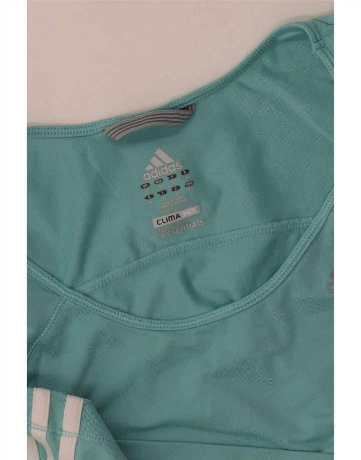 Canotta Adidas Clima 365 da donna UK 14 blu medio