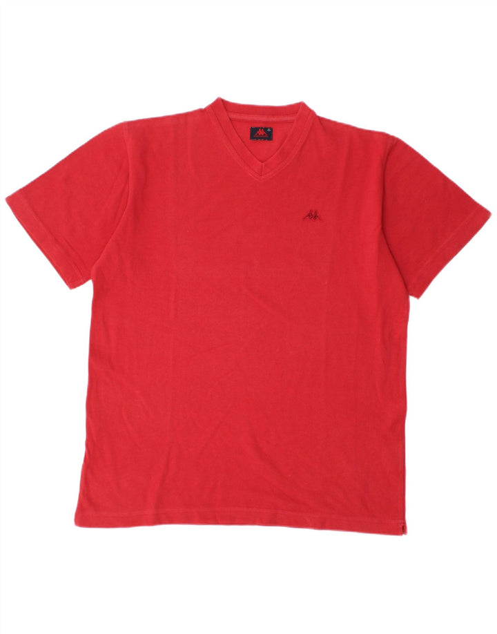 T-shirt uomo Kappa Top Small rossa in cotone