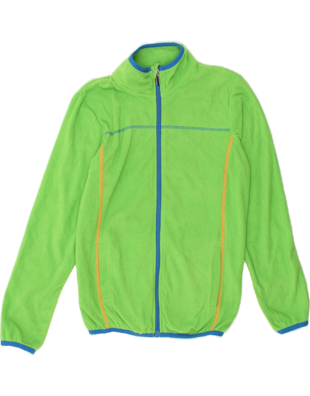 BRUGI Boys Fleece Jacket 11-12 Years Green Polyester | Vintage Brugi | Thrift | Second-Hand Brugi | Used Clothing | Messina Hembry 