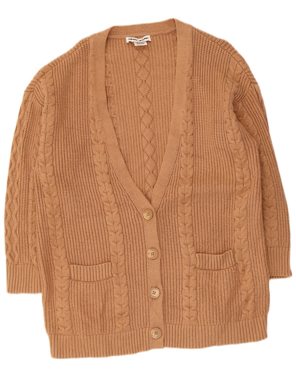 Maglione cardigan con maniche a 3/4 da donna Dkny UK 18 XL Viscosa beige