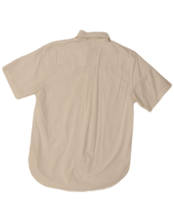 Camicia a maniche corte da uomo Timberland bianca media