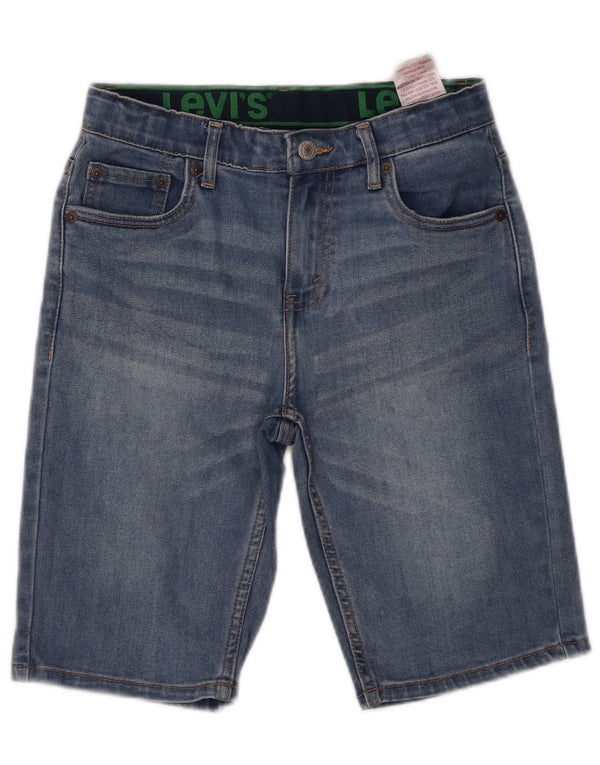 Shorts in denim per bambina LEVI'S 13-14 anni W26 Blu Cotone