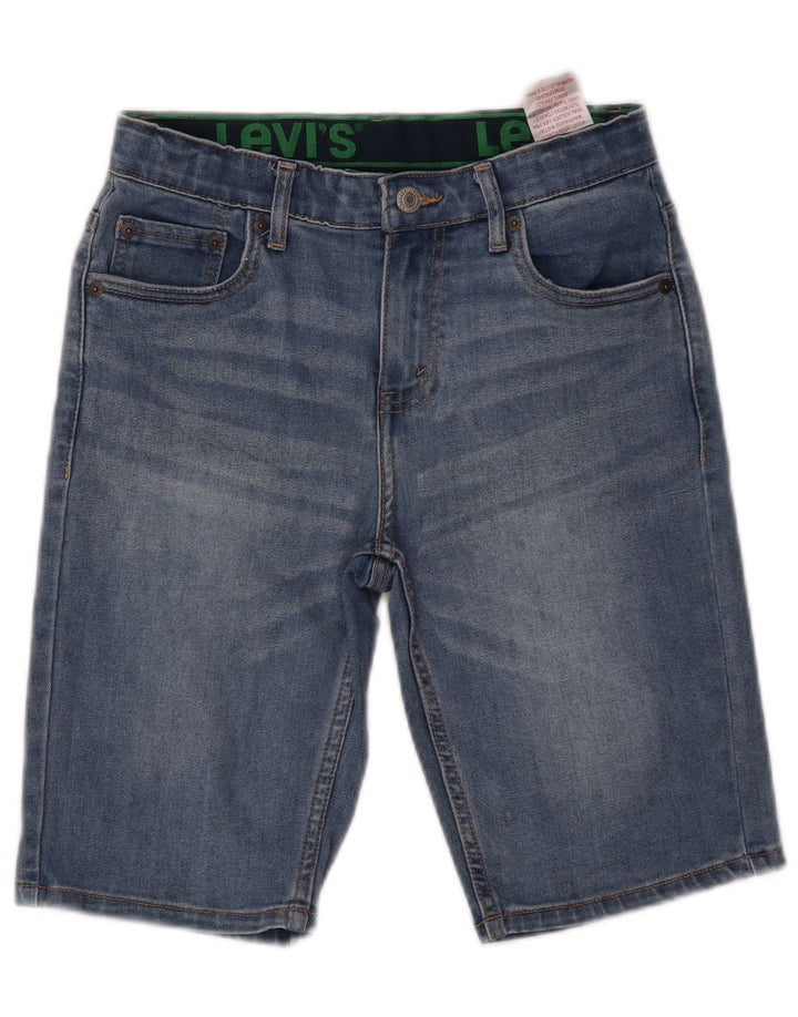 Shorts in denim per bambina LEVI'S 13-14 anni W26 Blu Cotone