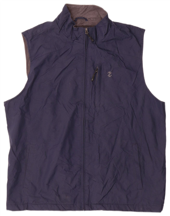 Gilet da uomo IZOD UK 42 XL poliestere blu navy