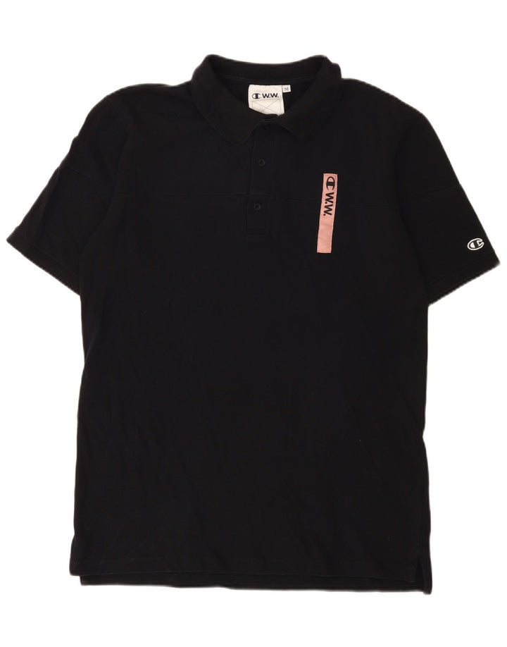 Polo da uomo Champion in cotone blu navy medio