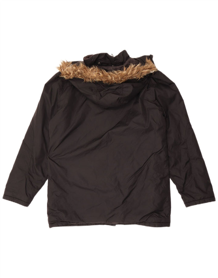 Giacca Parka con cappuccio da ragazzo Helly Hansen 15-16 anni in poliammide nera