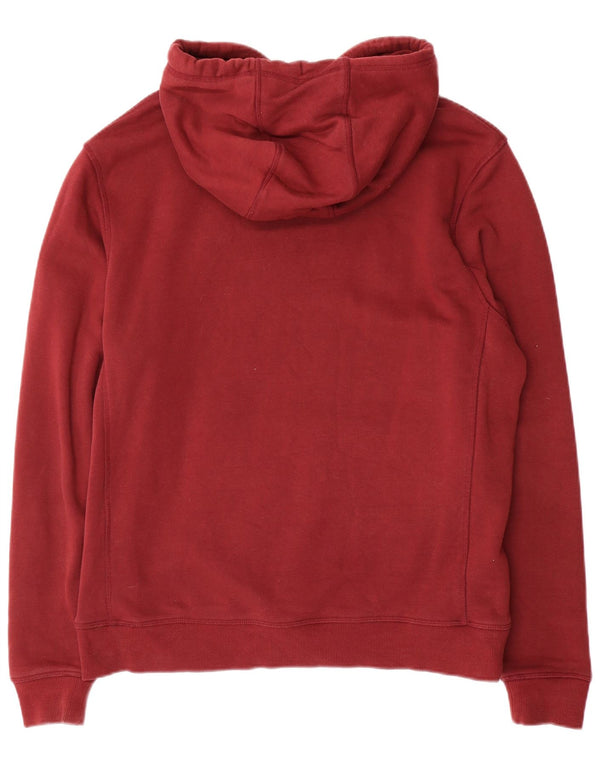 Maglione con cappuccio grafico da uomo Jack Wills grande in cotone bordeaux