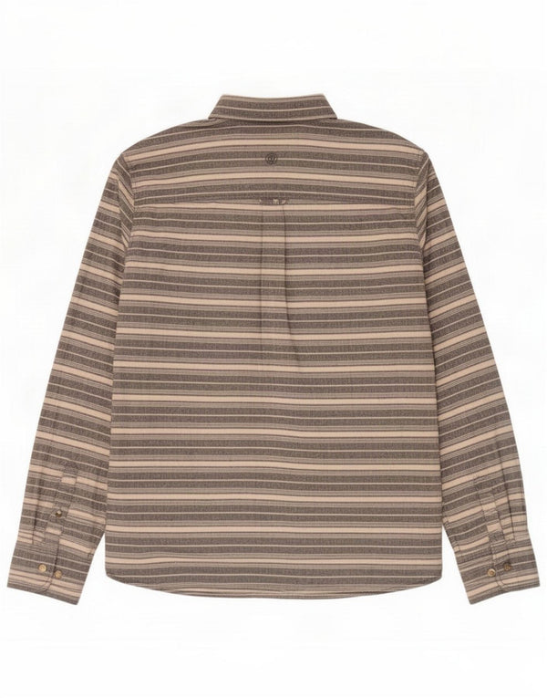 Camicia da uomo Fat Face Large in cotone a righe blu