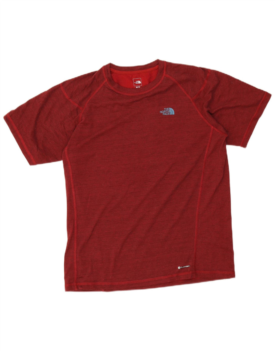 T-shirt da uomo The North Face Top in poliestere chiazzato rosso medio