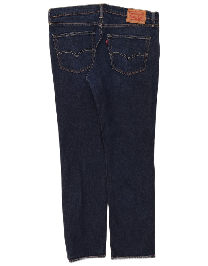 Levi's Uomo 511 Slim Jeans W36 L32 Blu Navy Cotone