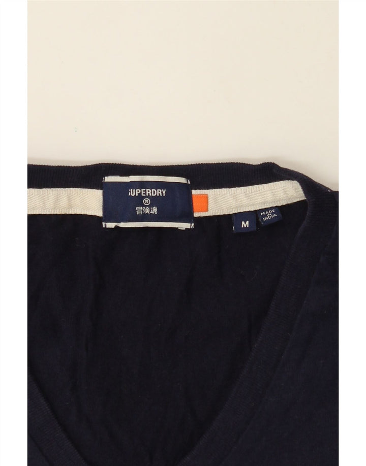 SUPERDRY Mens T-Shirt Top Medium Navy Blue Cotton Vintage Superdry and Second-Hand Superdry from Messina Hembry 