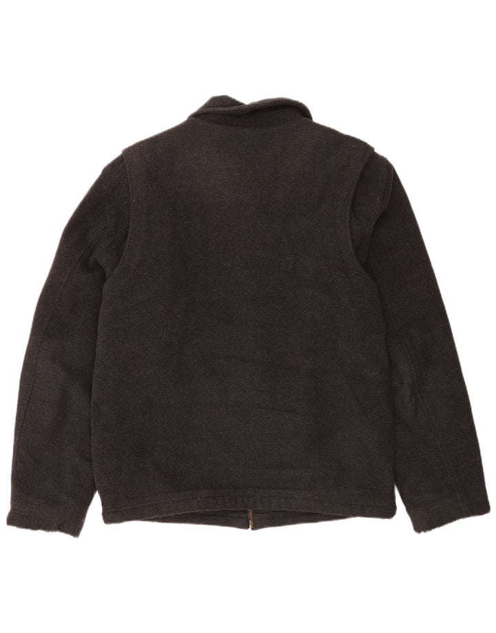 Giubbotto bomber da uomo L.L.Bean UK 36 piccolo in lana grigia