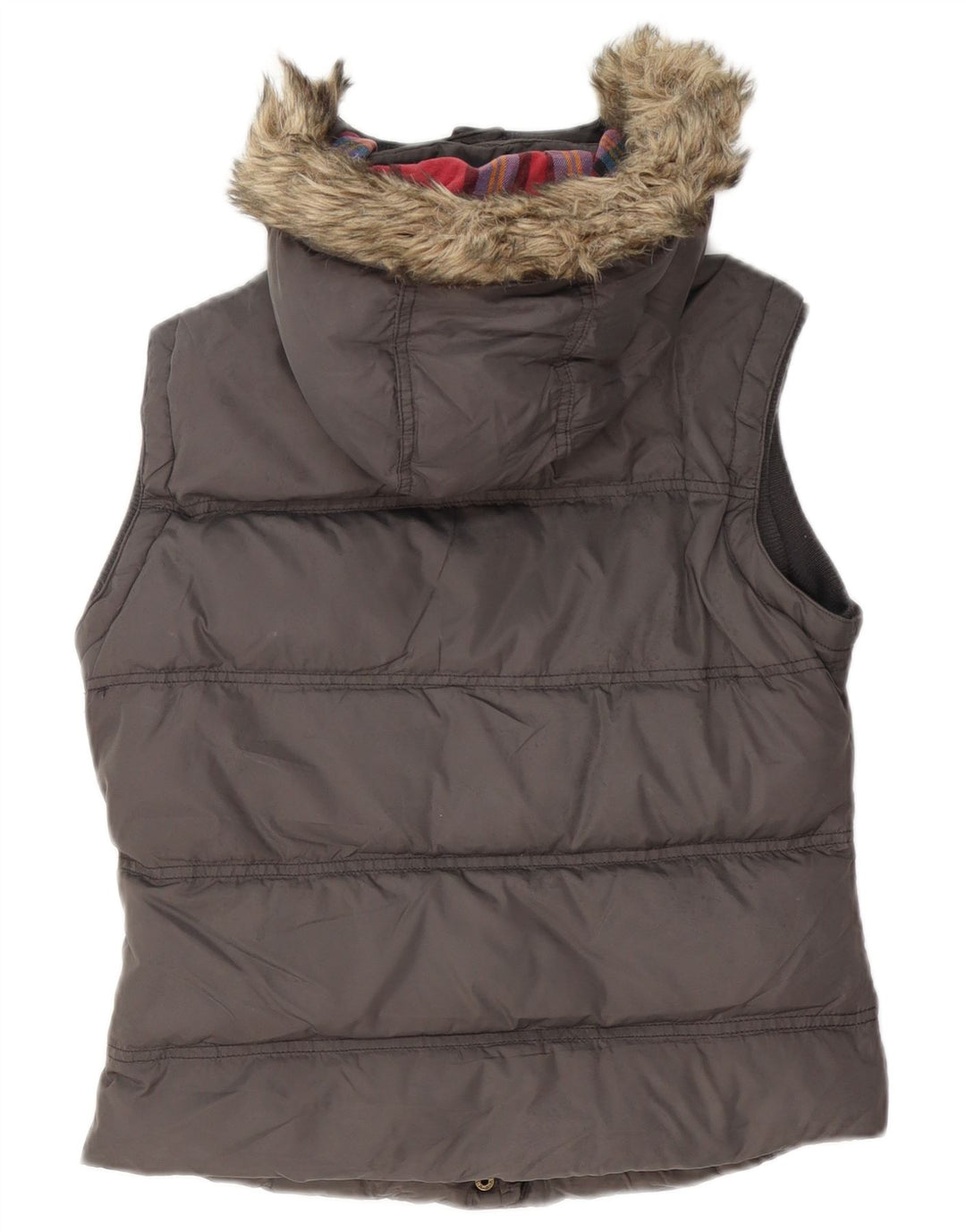 Gilet imbottito da donna Jack Wills UK 10 piccolo nylon grigio