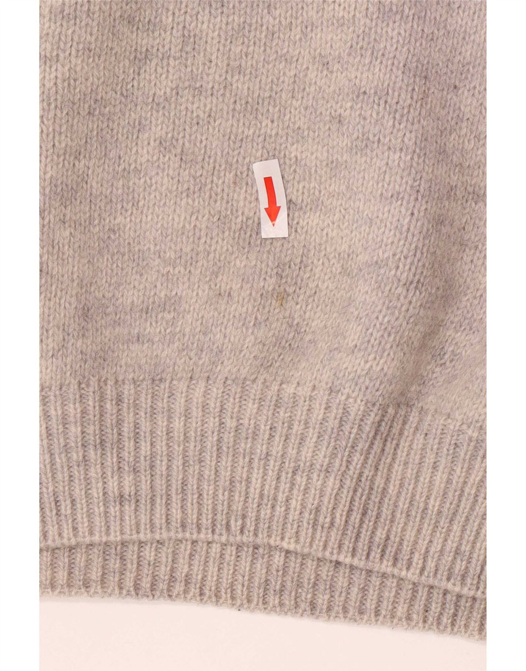 Maglione da uomo con collo alto grafico Sisley XL in lana color block grigio