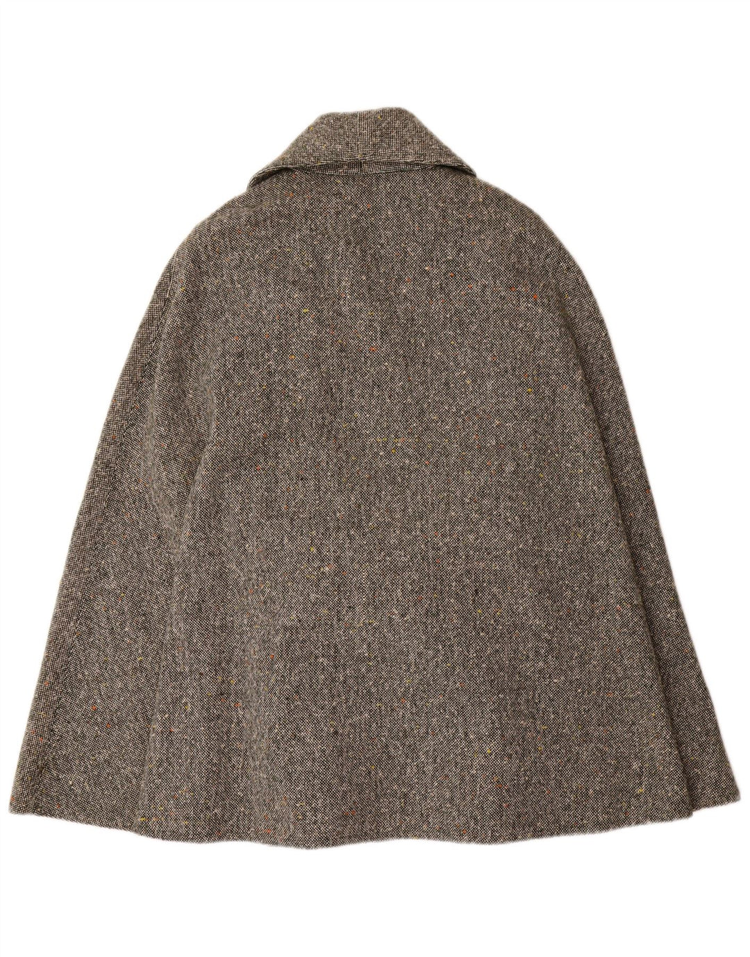 Mantella vintage da donna IT 44 grigio medio chiazzato