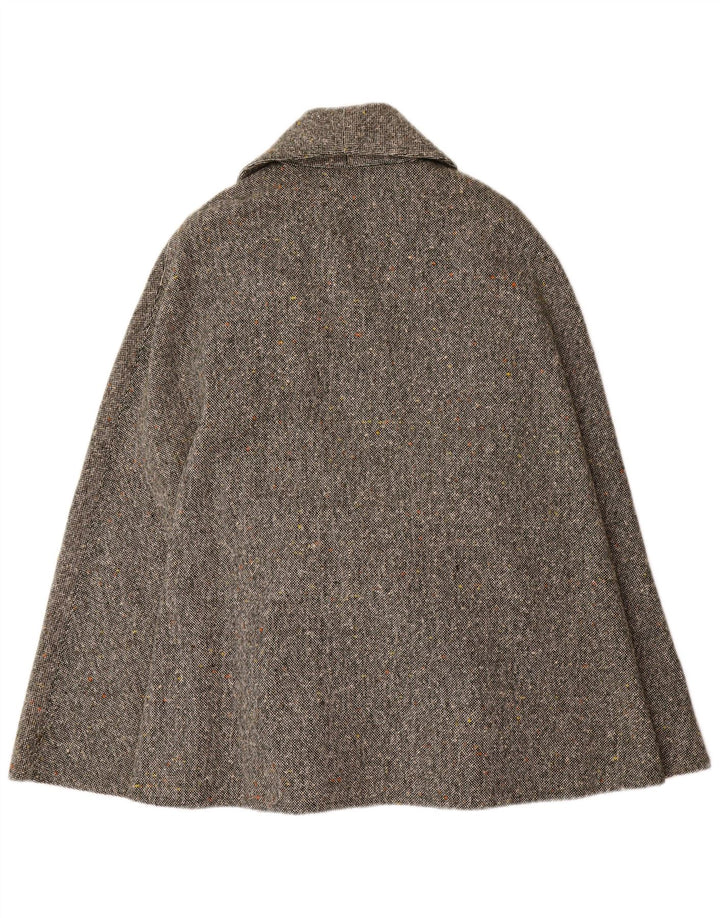 Mantella vintage da donna IT 44 grigio medio chiazzato