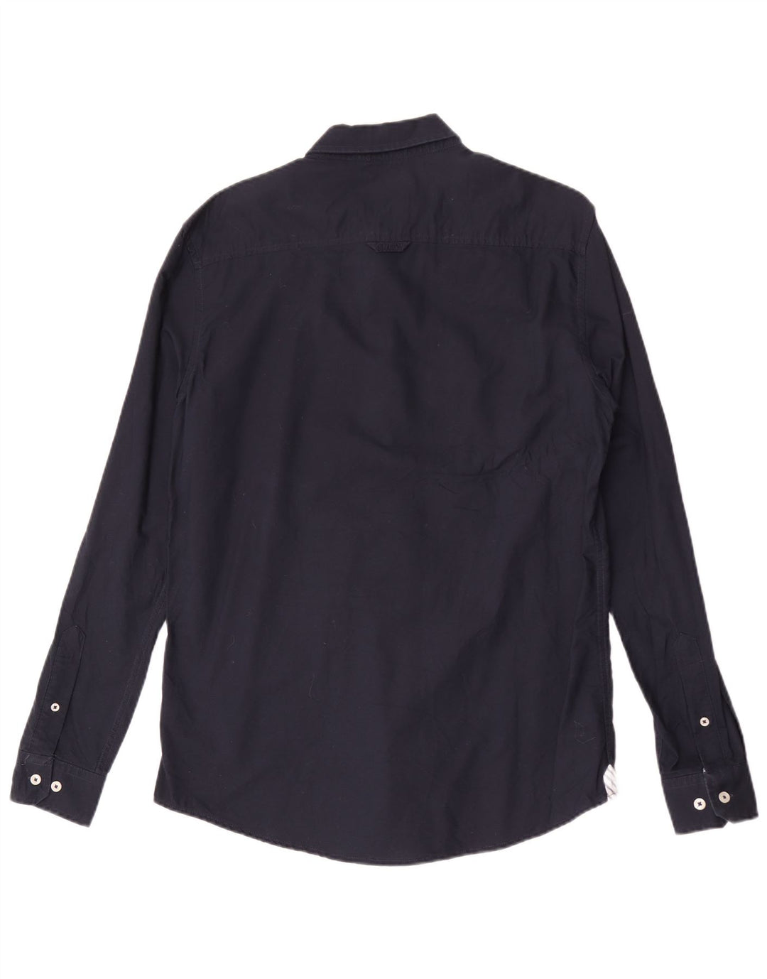 Crew Clothing Camicia slim fit da uomo in cotone blu navy medio