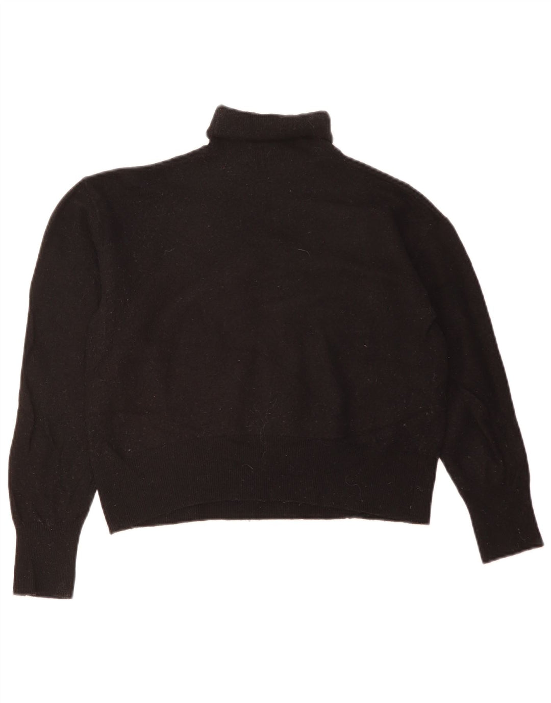 Maglione corto con collo alto da donna Zara UK 14 medio nero