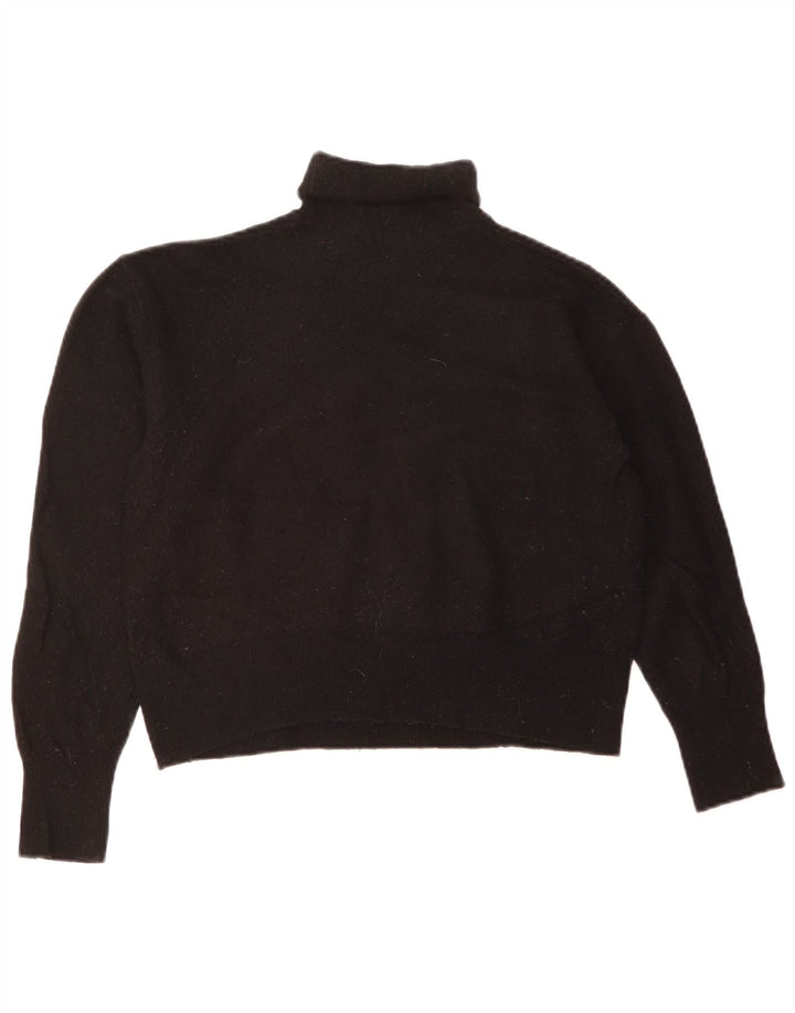 Maglione corto con collo alto da donna Zara UK 14 medio nero