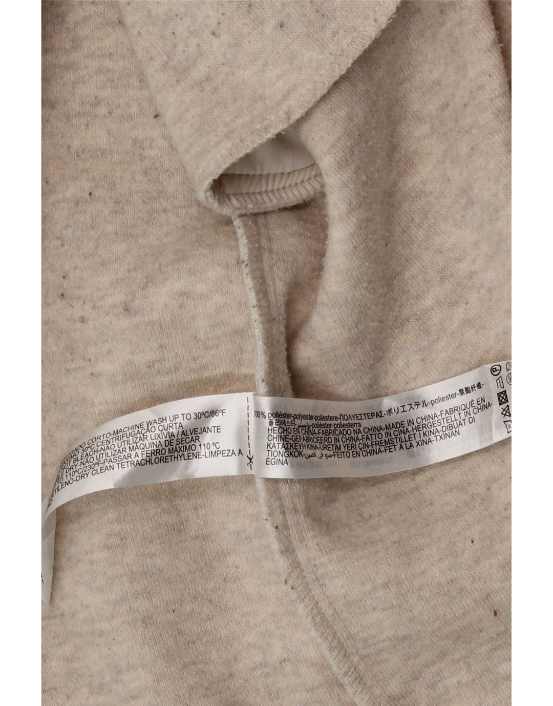 Cappotto doppiopetto oversize con cappuccio da donna Zara UK 10 piccolo Beige