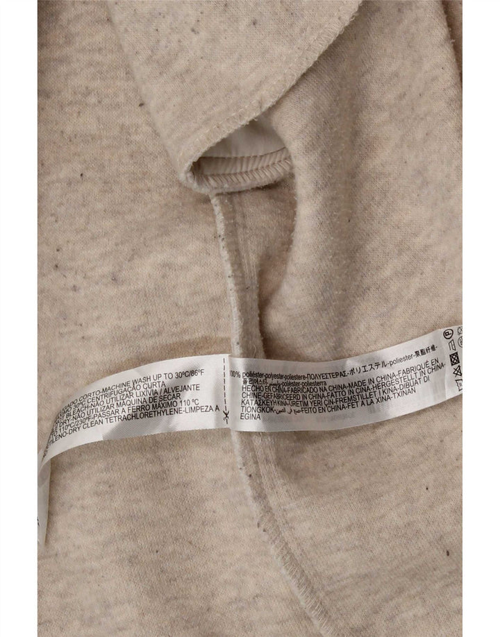 Cappotto doppiopetto oversize con cappuccio da donna Zara UK 10 piccolo Beige